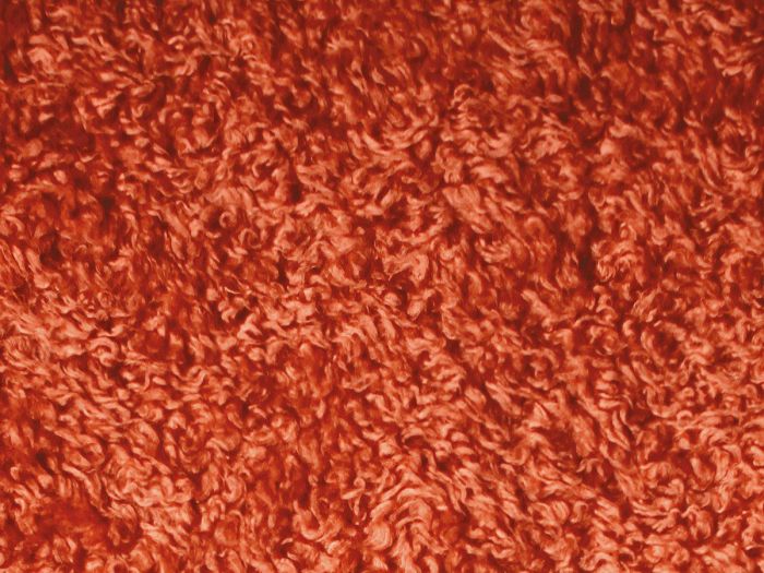 Plyš beránek TERAN 408, terakota, šíře 150cm (metráž)