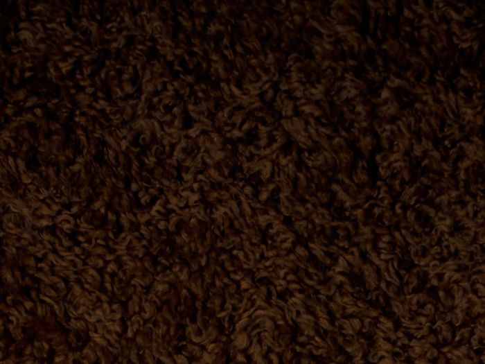 Plyš beránek TERAN 895, tmavě hnědý, šíře 150cm (metráž)