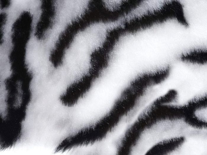 Plyš hladký TYGR 5, bílý, šíře 150cm (metráž)