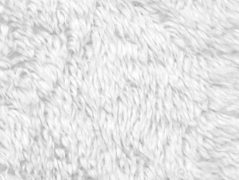 Plyš beránek TERAN 114, bílý, šíře 150cm (metráž)