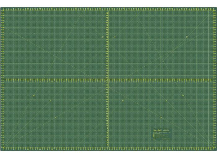 Řezací podložka na látky, patchwork DONWEI DW-12121, samosvorná, zelená, 90x60cm, vel. L , tloušťka 3mm