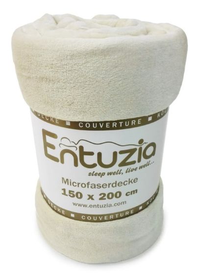 Deka z mikroflanelu BAR ENTUZIA smetanová, 150x200cm