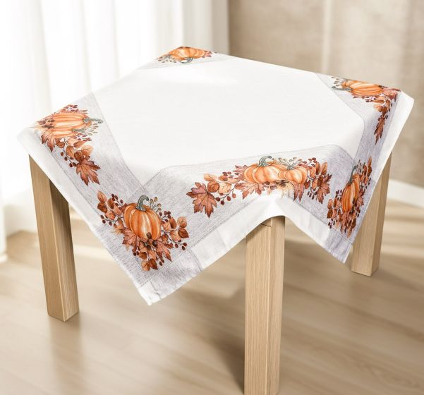 Kuchyňský ubrus CYH6063C, oranžové dýně, 85x85cm (čtverec) 