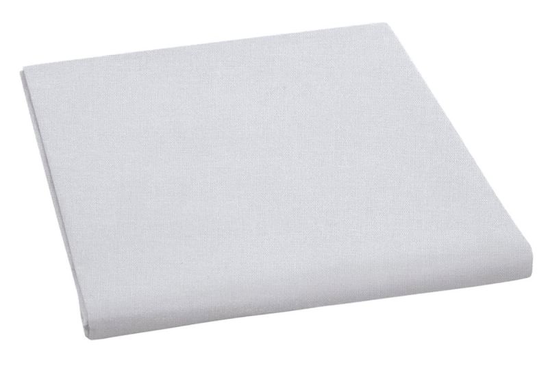 Bavlněné plátěné prostěradlo, plachta 150x230cm, světle šedé