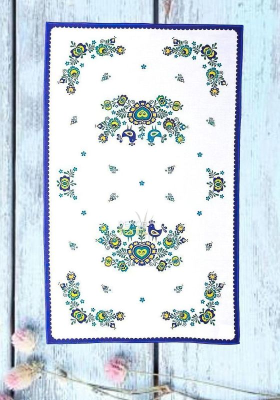 Kuchyňská utěrka FOLKLOR MODRÁ, 40x70cm
